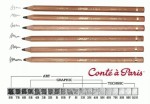 Олівець для ескізів 'Conte' чорний графітний, Carbon B 500117