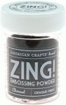 Пудра для ембосінгу 'Zing Embossing Powder-Opaque Finish', темно сірий
