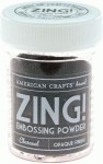 Пудра для ембосінгу 'Zing Embossing Powder-Opaque Finish', темно сірий 