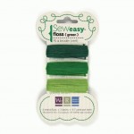 Набор ниток, 3 цвета., Зеленые воспр., 8м, Sew Easy floss