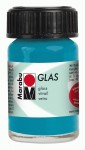 Краска витражная на водной основе, глянцевая 'Marabu' Glas, 092, синяя светлая, 15мл 092
