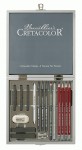 Набір графітних олівців Silver Box, 17 предметів, дерев'яна коробка, Cretacolor 400 17
