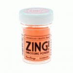 Пудра для эмбосинг Zing Embossing Powder Fluorescent, неон оранжевый 