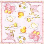 Серветка для декупажу 'Для новонародженоЇ дівчинки', 25*25 см, 3-х шарові