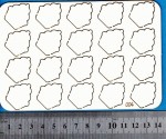 Чипборд №004 Набір кекси 9,5*14см. №004
