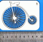 Чипборд №086 Вінтажний велосипед 6,5*8см №086