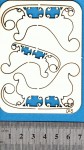 Чипборд №045 Набір Сани (3шт.)3*4,5см, 4*6,5см №045