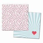 Аркуш картону фольгованого Confetti Hearts 30x30см СА1001