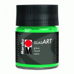 Краска витражная на основе растворителя 'Marabu' Glas Art, 407, зеленая темная, 50мл 407