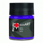 Краска витражная на основе розчинникаьMarabu 'Glas Art, 450, фиолетовая, 50 мл 450