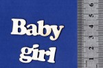 Чипборд 'Baby girl' 19х88мм СЛ-039 СЛ-039