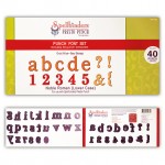 Набор ножей для вырубки алфавит Noble Roman Lower Case, 40шт., Spellbinders PTF-03