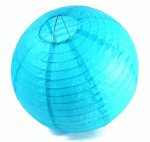Бумажный шар голубой 20см.
