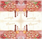 Салфетка для декупажа 'Pizza'. 33 * 33 см, 3-х слойные