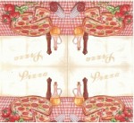 Салфетка для декупажа 'Pizza'. 33 * 33 см, 3-х слойные