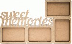 Заготовка рамка Sweet Memories , МДФ , 43х27х0,6см , 1шт, Rosa Talend 