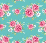 Тканина Tilda 'Rosy Teal' 40*56см. 480117 480117