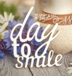 Чипборд 'Day to smile' 50х42мм Hi-169 Hi-169