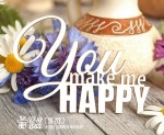 Чипборд 'You make me happy' 65х45мм Hi-171 Hi-171