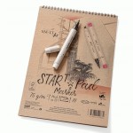 Альбом для маркерів на спіралі STAR T А4, 75г/м2, 20л, SMILTAINIS MS-20TS/FSC