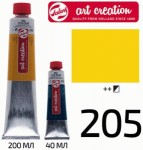 Фарба олійна ArtCreation, Лимонний жовтий 205, 200мл, Royal Talens 205