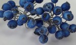 Веточки с ягодками с посыпкой темно-синие, 20шт.