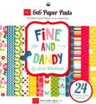 Набор двусторонней бумаги для скрапбукинга Fine and Dandy, 15Х15см, 24л. Echo Park FD69023