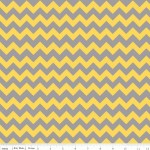 Ткань Riley Blake 'Small Holiday & School Colors Chevron' Серо-желтый шеврон 50*55 см.