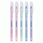 Ручка кулькова 1 Вересня Flower Pearl Coated 0,6 мм синя,411032 411032