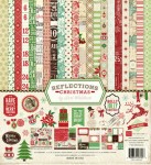 Набор двусторонней бумаги для скрапбукинга Reflections Christmas, 15х15см, 24арк, Echo Park RC55023