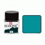 Краска акварельная жидкая Ecoline, Зеленый пихтовый 654, 30мл, Royal Talens 654