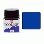 Краска акварельная жидкая Ecoline, Ультрамарин фиолетовый 507, 30мл, Royal Talens 507