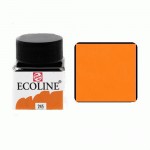 Краска акварельная жидкая Ecoline, Оранжево-желтая 245, 30мл, Royal Talens 245