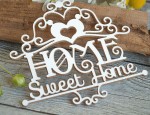 Чипборд 'Home Sweet Home' із вензелями 93х45мм Hi-274 Hi-274