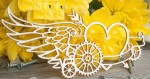 Чипборд 'Cтімпанк композиція з крилом' 114х52мм Ht-050 Ht-050