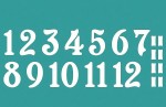 Чипборд 'Цифры 05' 115х45мм SL-253 SL-253