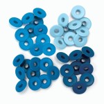 Набор люверсов Wide Eyelets – Aluminum Blue, 40 шт, d5мм, 41590-9 41590-9