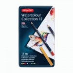 Набір акварельних олівців Watercolour Collection, 12 предметів, в метал. коробці, Derwent