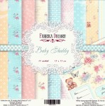 Набор одностороннего бумаги для скрапбукинга 15*15 см 'Baby Shabby', 200г/м2, 10 л., FDSP-02011 FDSP-01011