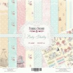 Набор двустороннего бумаги для скрапбукинга 30 * 30см 'Baby Shabby ', 200г / м2, 10 л. FDSP-01011 FDSP-01011