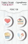 Набір металевих фішок 4шт., FDSC-138, Фабрика Декору FDSC-138