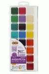 Акварель CLASSIC, 24 кольори, без пензлика, пластикова коробка, KIDS Line, ZB.6587 ZB.6587