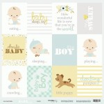 Односторонний бумага для скрапбукинга 30 * 30 см 'Cards' (Smaile Baby) 190 г / м., SM3400006 SM3400006