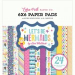Набор двусторонней бумаги для скрапбукинга Let`s Be Mermaids, 15х15см, 24арк. LBM110023