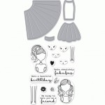 Набор штампы + ножи Dress Up Stamp & cut, Hero Arts, DC211 DC211