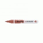 Пензель-ручка Ecoline Brush Pen 411, Сієна палена, Royal Talens 11504110