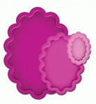 Набор ножей для вырезания Scalloped Ovals, 3шт., Spellbinders P3-012