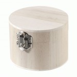 Ящик деревянный для декора с замком, круглая 9,5х7см, KnorrPandell 218735417