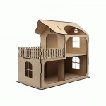 Кукольный домик с балконом МДФ 58х31х53см, Rosa Talent 2873003