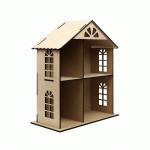 Кукольный домик двухэтажный МДФ 49х41х20см, Rosa Talent 2873001